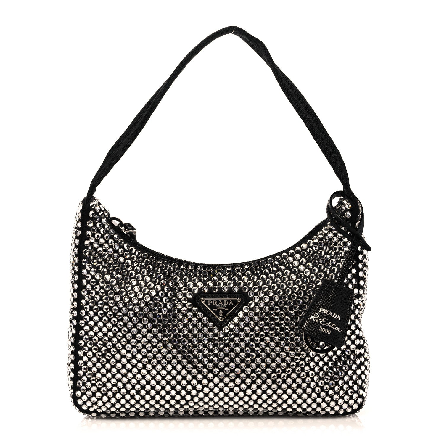 Prada Satin Crystal Mini Re-Edition 2000 Bag Cristal 1 of 9