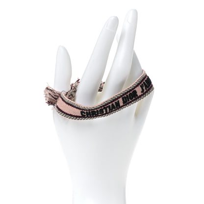 Christian Dior Woven Cotton J'Adior Friendship Bracelet Pink 2 of 3