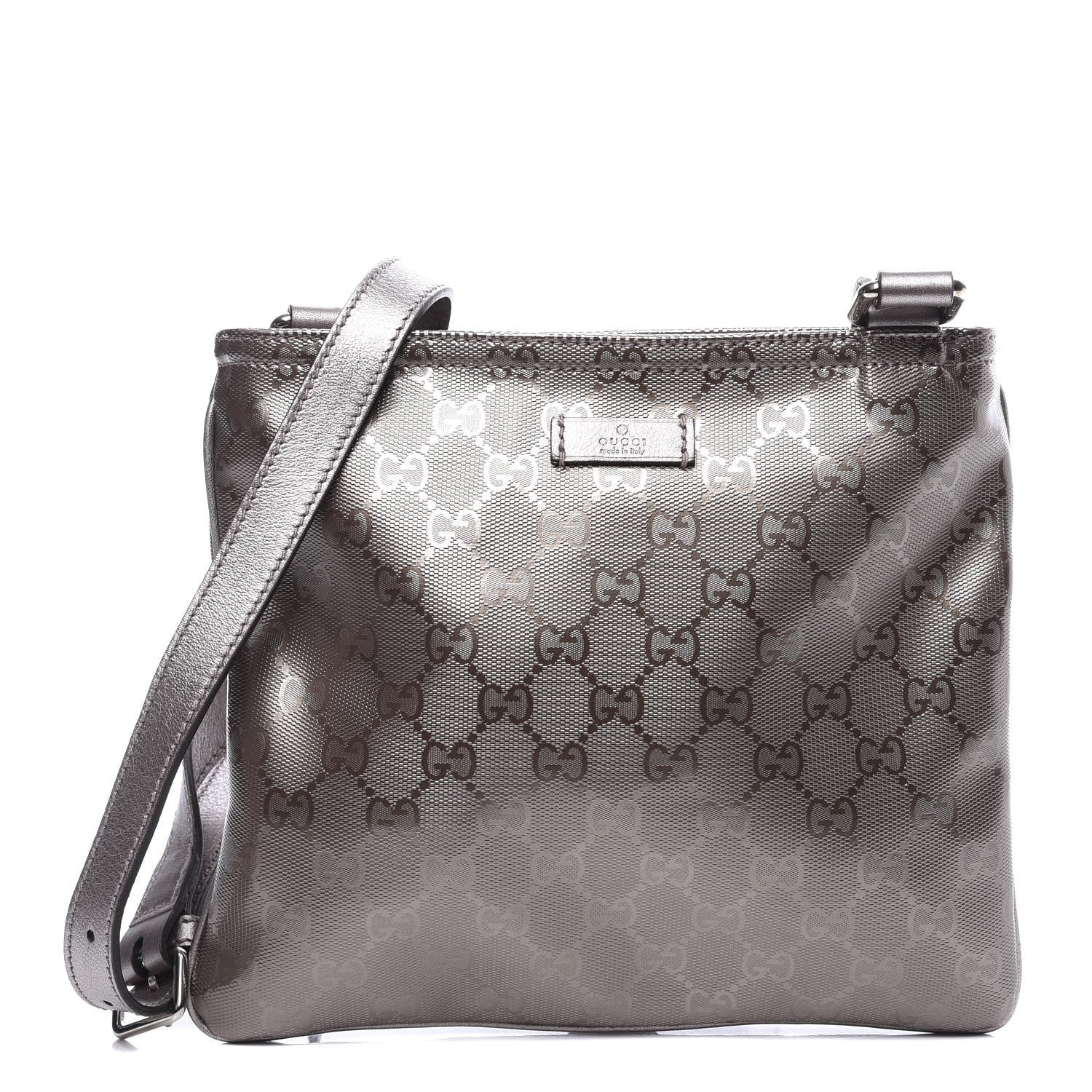 Gucci Imprime Monogram Small Flat Messenger Bag Mauve 1 of 10