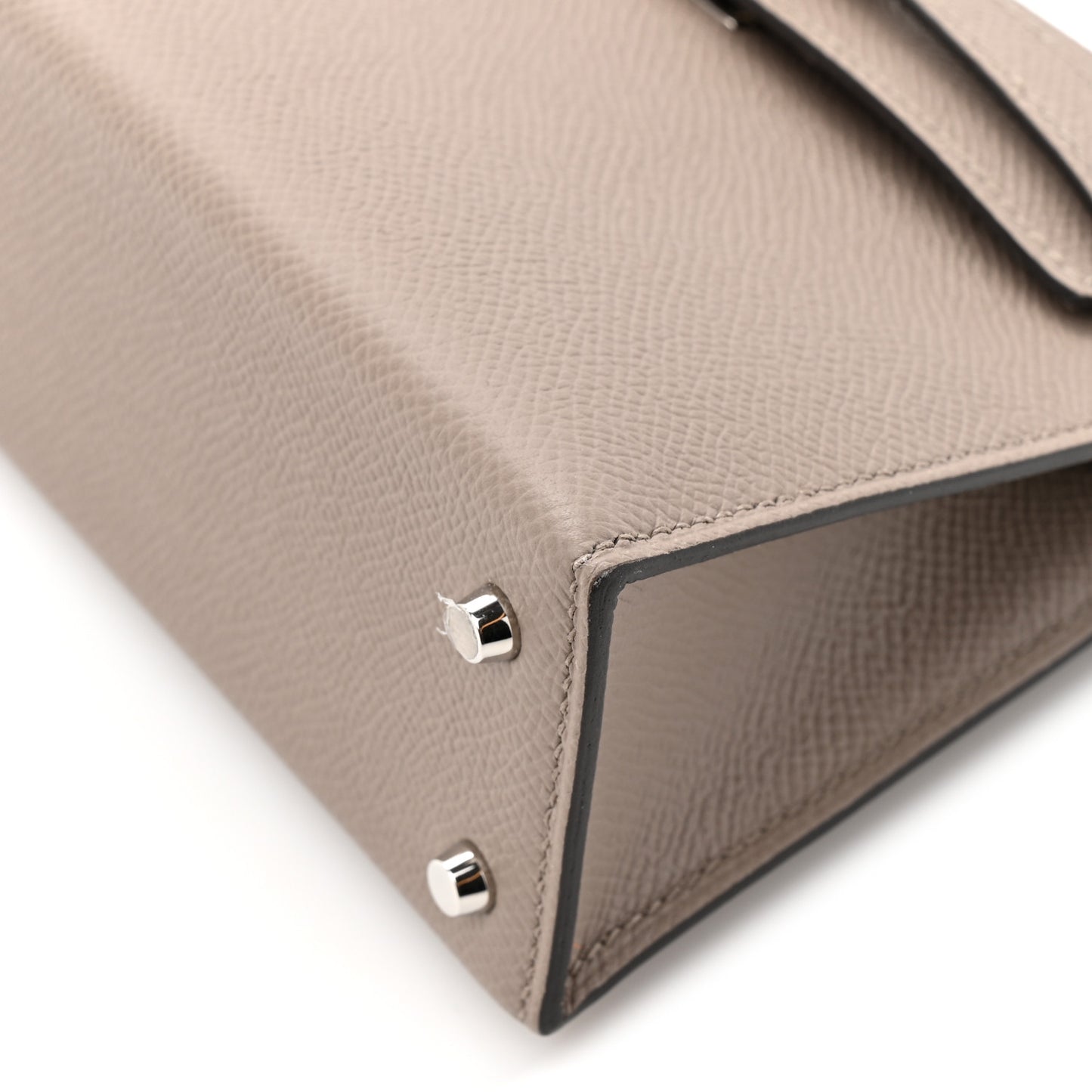 Epsom Mini Kelly Sellier 20 Gris Asphalte