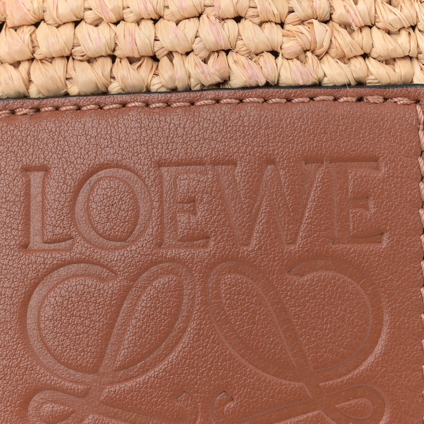 Raffia Mini Slit Tote Bag Natural Tan