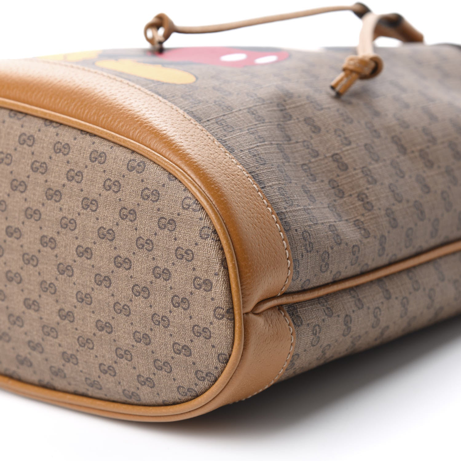 Gucci X DISNEY Mini Vintage GG Supreme Monogram Bucket Bag Beige Vintage Sun Oil 7 of 11