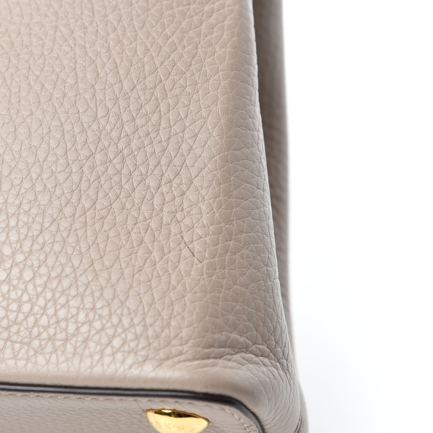 Louis Vuitton Taurillon Capucines BB Galet 8 of 12