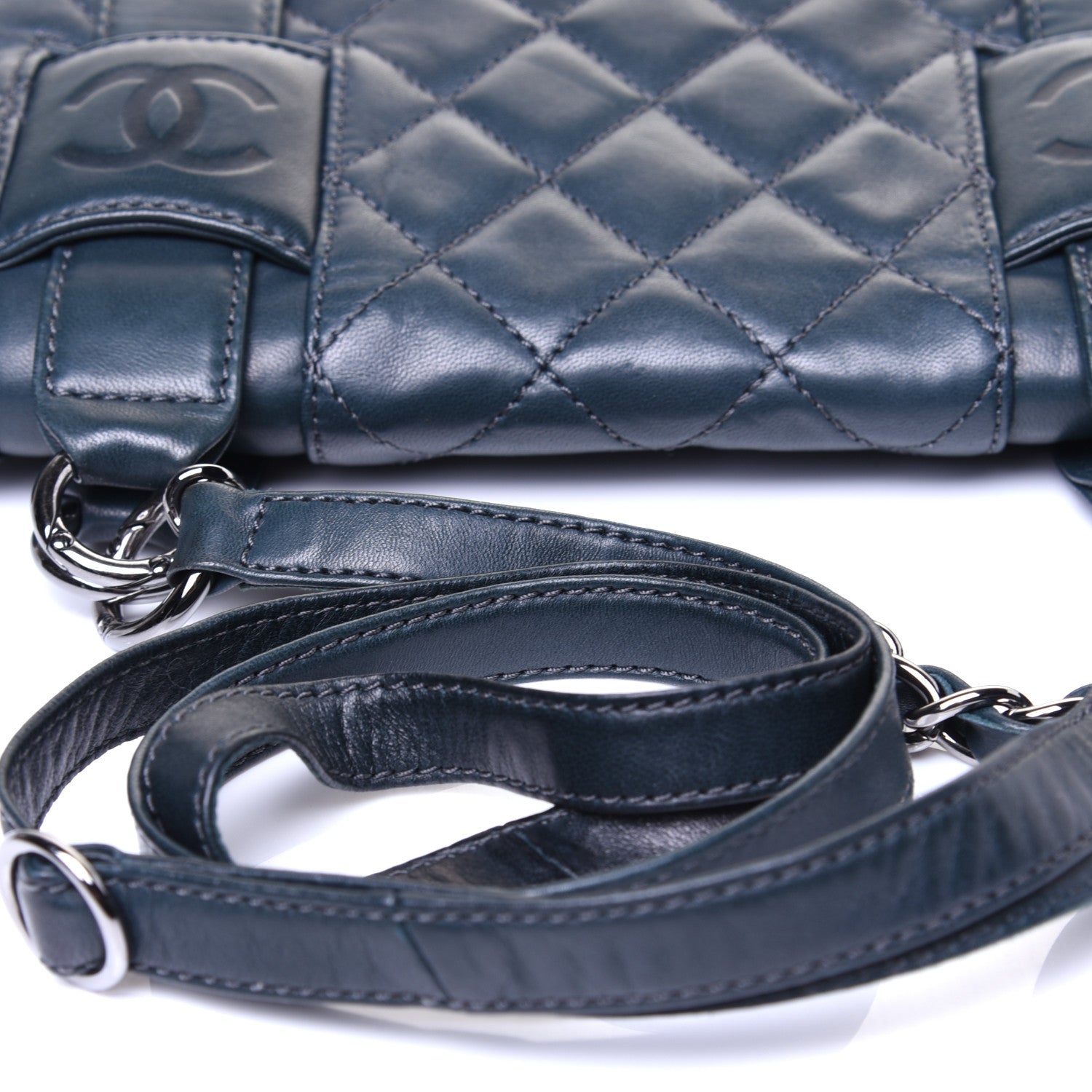 Chanel Lambskin Quilted Small Messenger Bag Dark Green 13 of 13