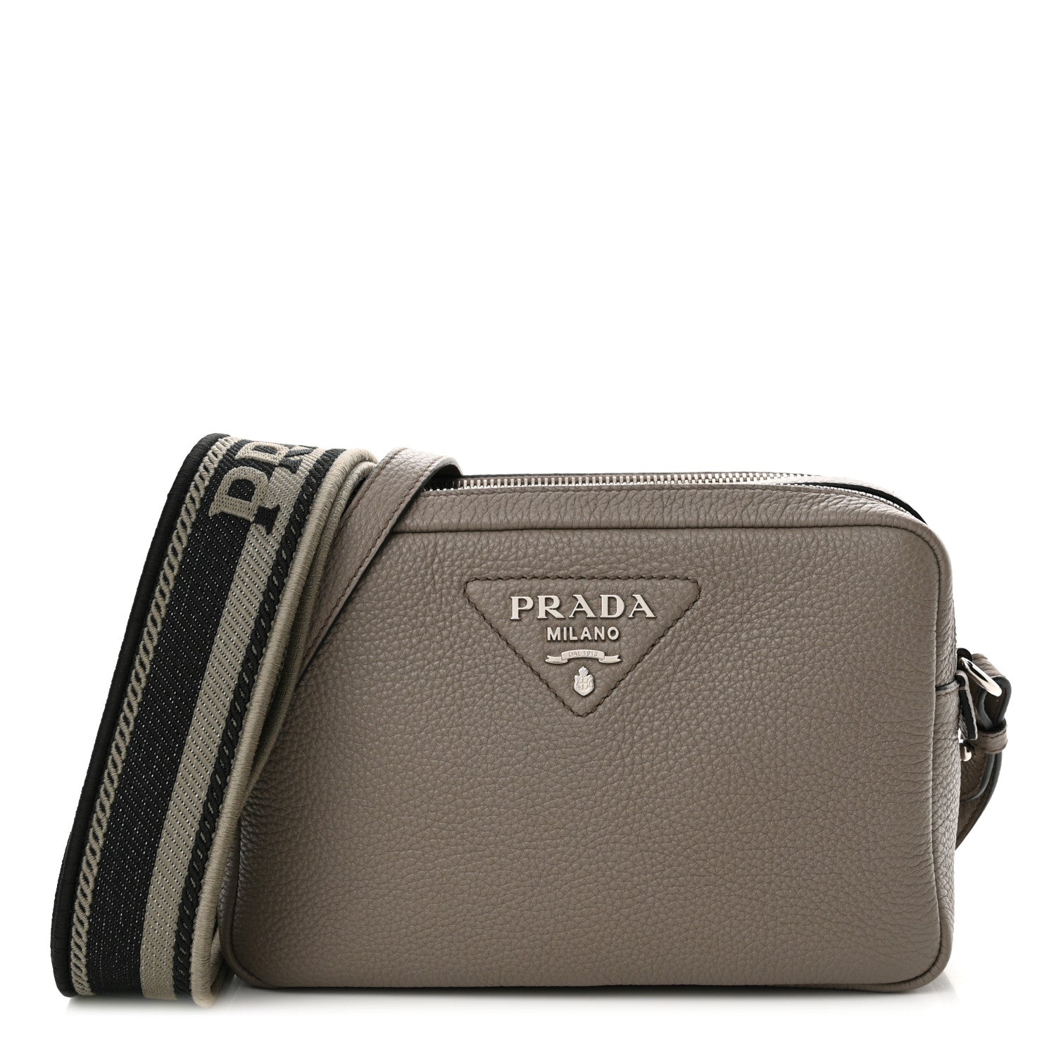 Prada Vitello Daino Soft Camera Crossbody Argilla 1 of 12
