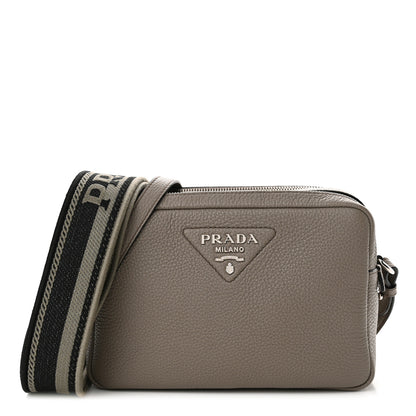 Prada Vitello Daino Soft Camera Crossbody Argilla 1 of 12