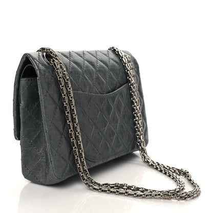 Chanel Aged Calfskin Quilted 50th Anniversary 2.55 Reissue 225 Flap Grey 3 of 10