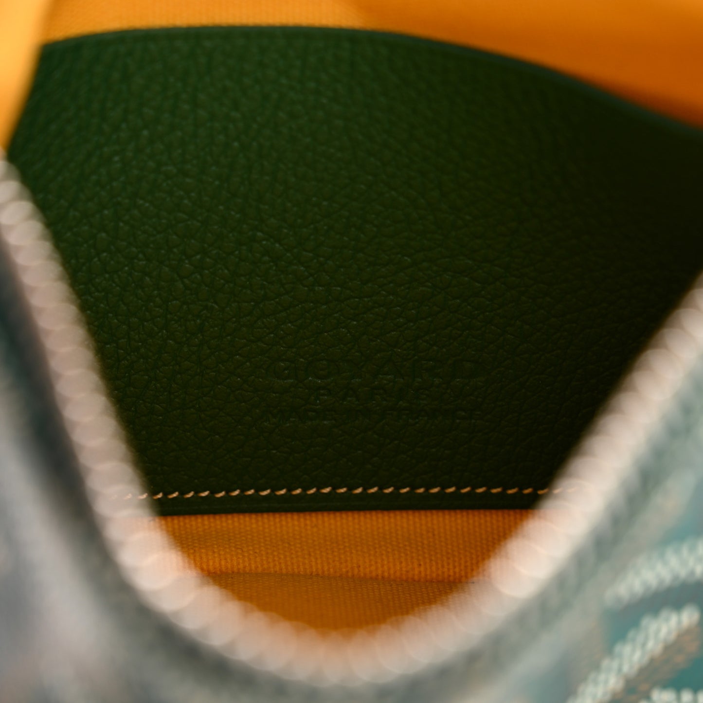 Goyardine Mini Senat Pochette Green
