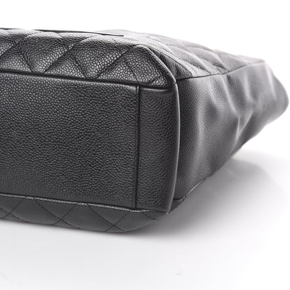 Chanel Caviar Quilted Petit Shopping Tote PST Black 9 of 17