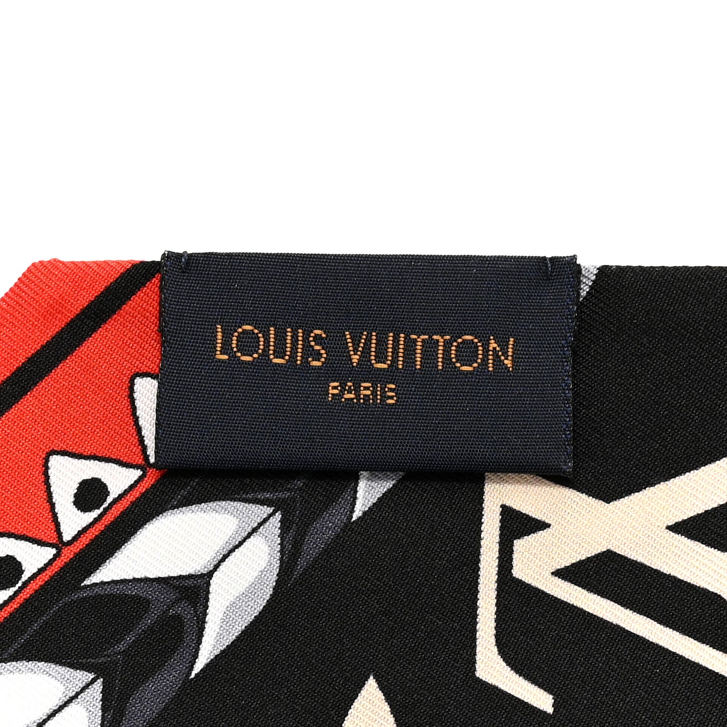 Silk Monogram LV Crafty Bi Color BB Bandeau Black Cream