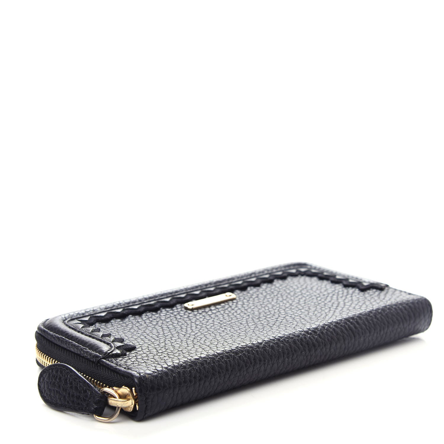 Burberry Grainy Calfskin Zip Around Wallet Black 4 of 8