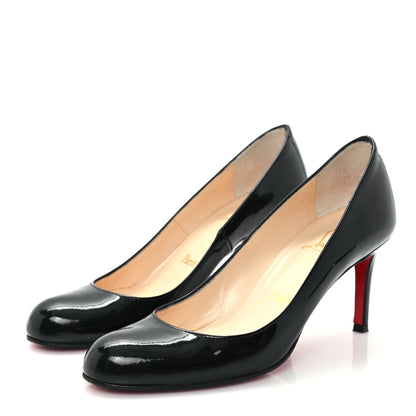 Christian Louboutin Patent Simple 70 Pumps 37 Black 4 of 8