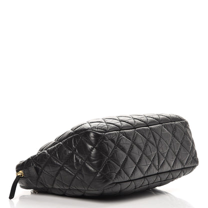 Chanel Aged Calfskin Quilted Large Reissue Camera Case Black 5 of 10
