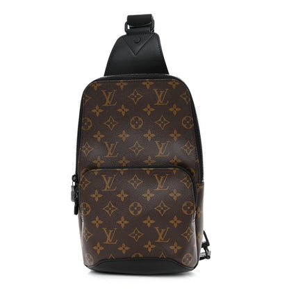 Louis Vuitton Monogram Macassar Avenue Sling Bag 1 of 9