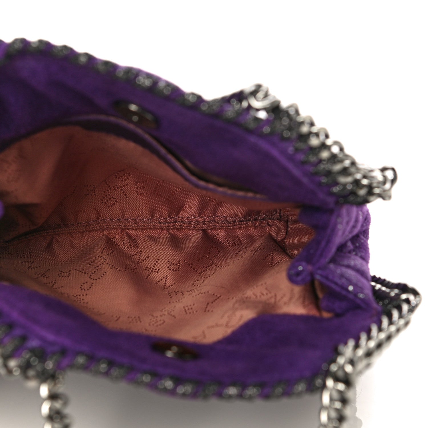 Stella McCartney Shaggy Deer Quilted Tiny Falabella Purple 7 of 12