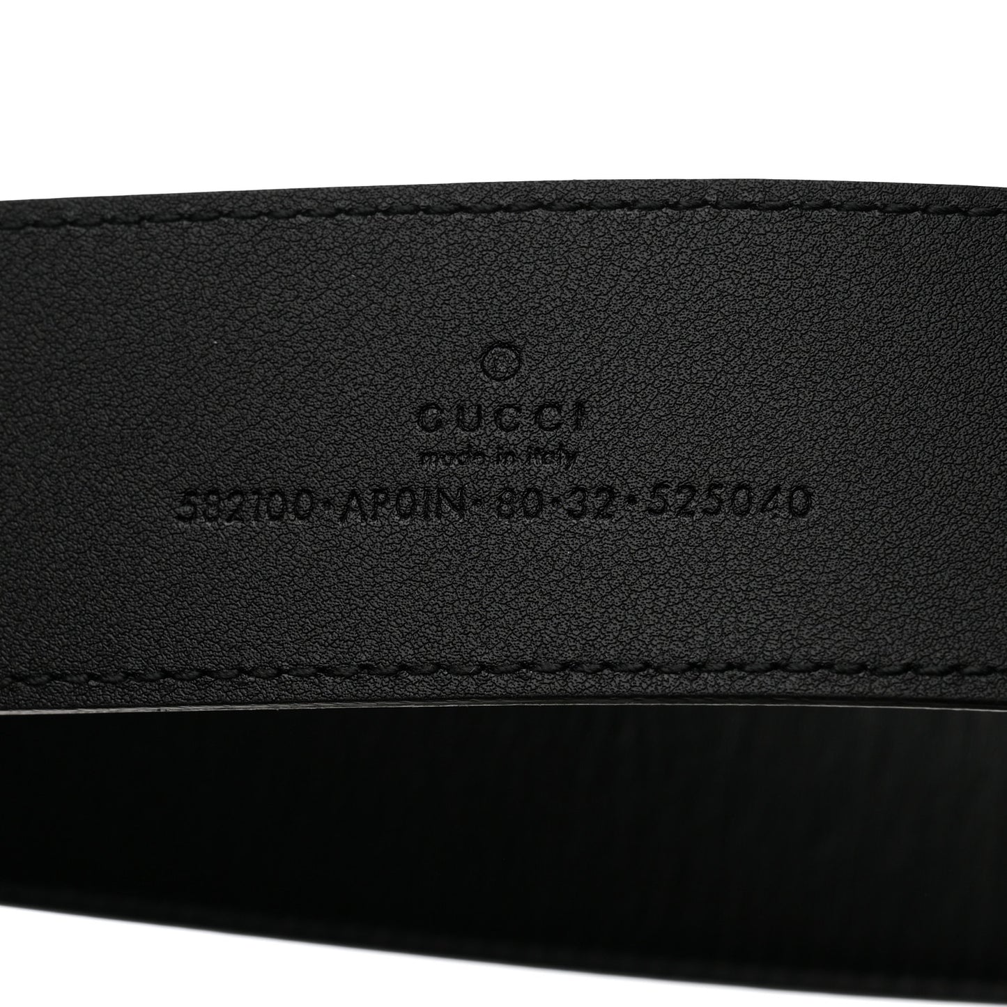 Calfskin Crystal Double G 40mm Belt Black