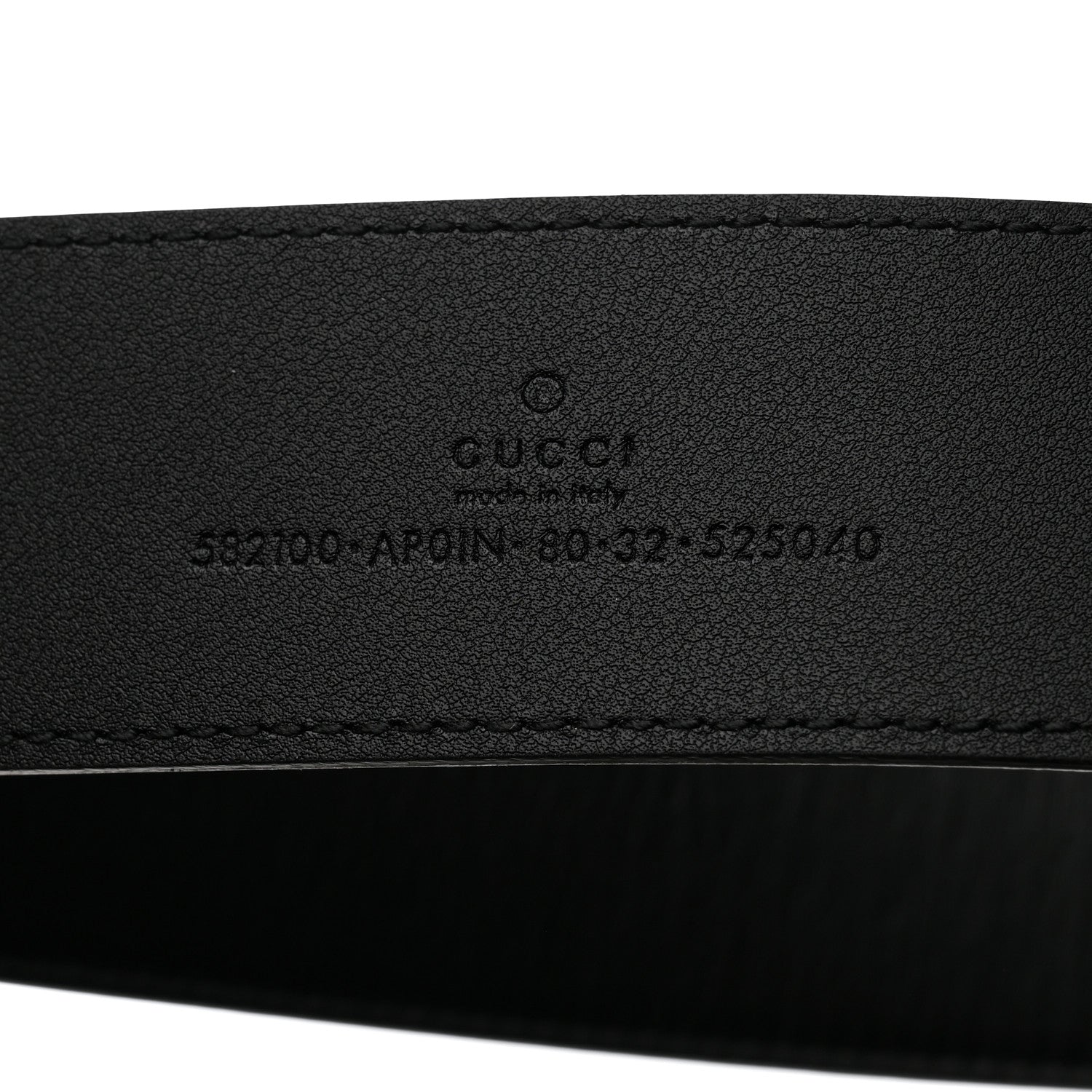 Gucci Calfskin Crystal Double G 40mm Belt Black 5 of 6