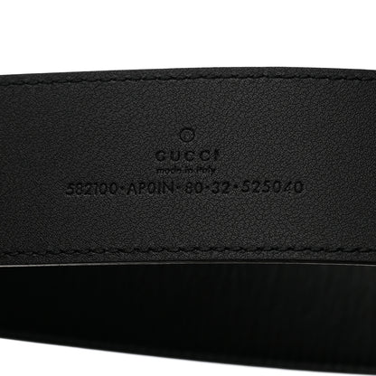 Gucci Calfskin Crystal Double G 40mm Belt Black 5 of 6