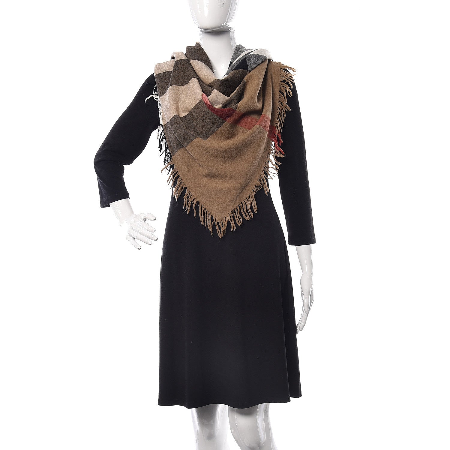 Burberry Merino Wool House Check Scarf Brown 3 of 4