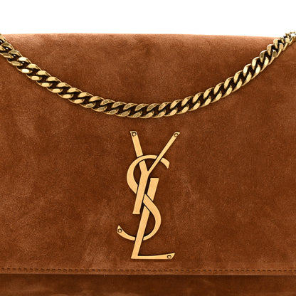 Saint Laurent Suede Medium Monogram Kate Satchel Macaron 7 of 10