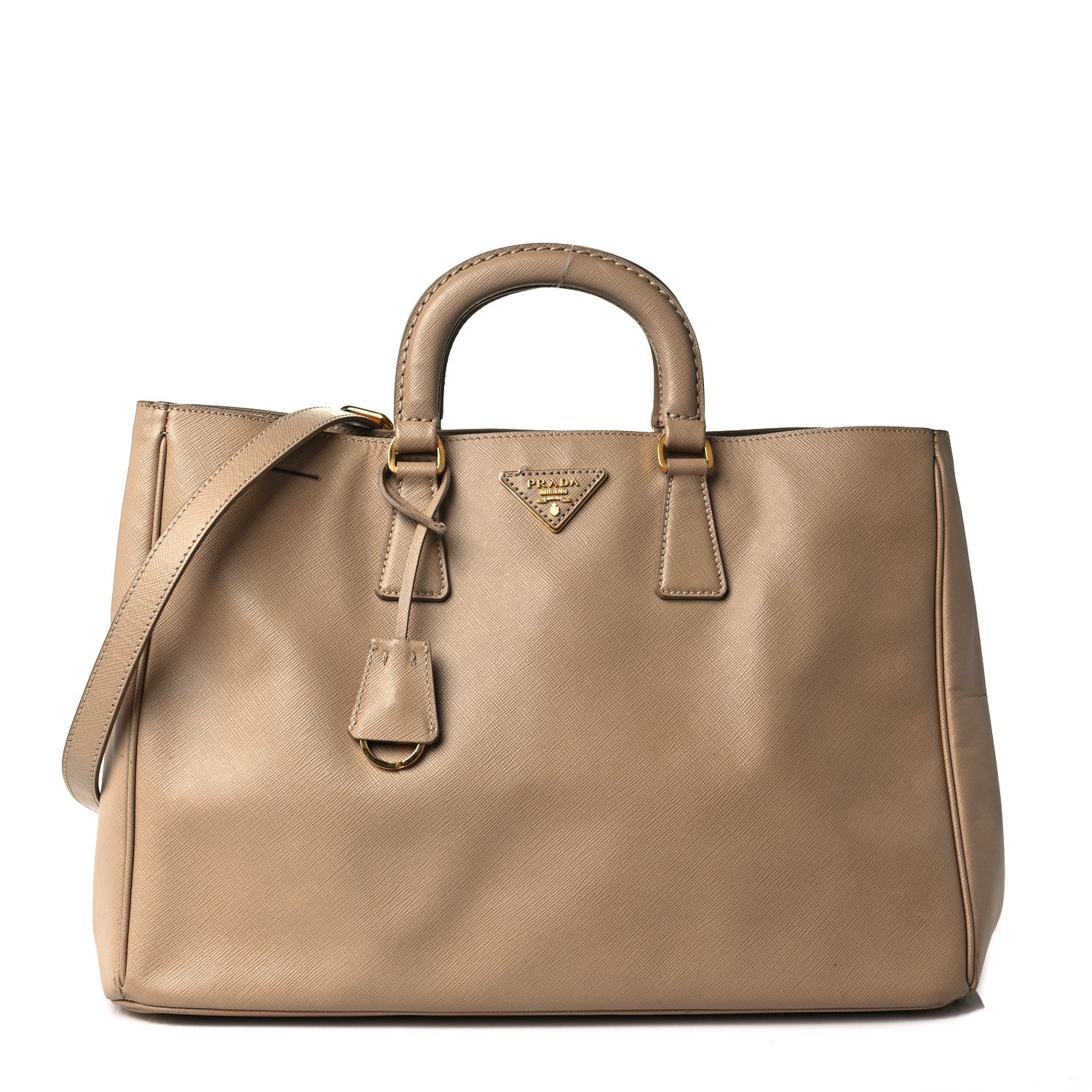 Prada Saffiano Lux Medium Tote Sabbia 1 of 11