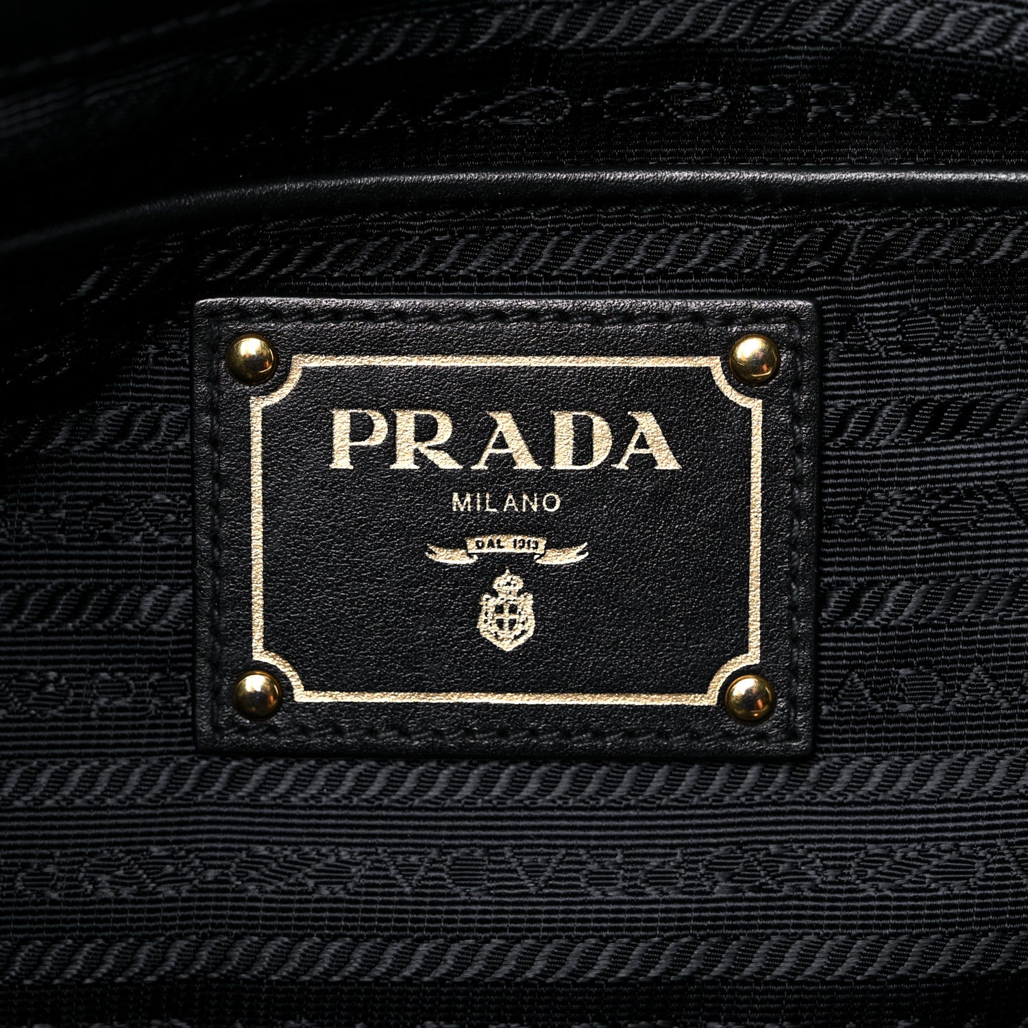 Prada Tessuto Nylon Soft Calfskin Shopping Satchel Black 6 of 23