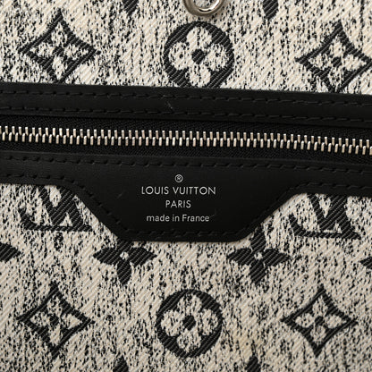 Louis Vuitton Denim Monogram Jacquard Neverfull MM Grey 7 of 10