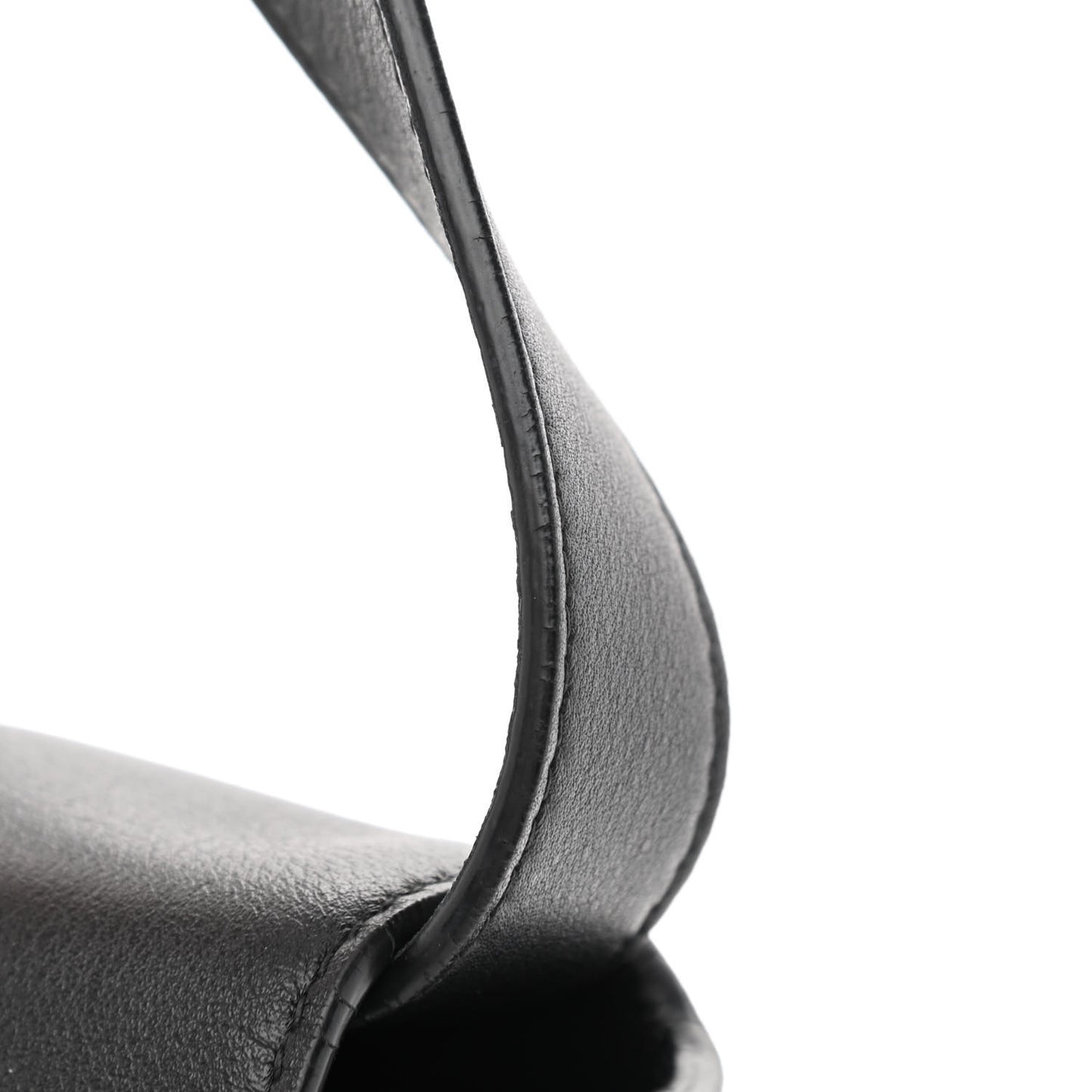Semi Shiny Smooth Calfskin XS Downtown Shoulder Bag Black