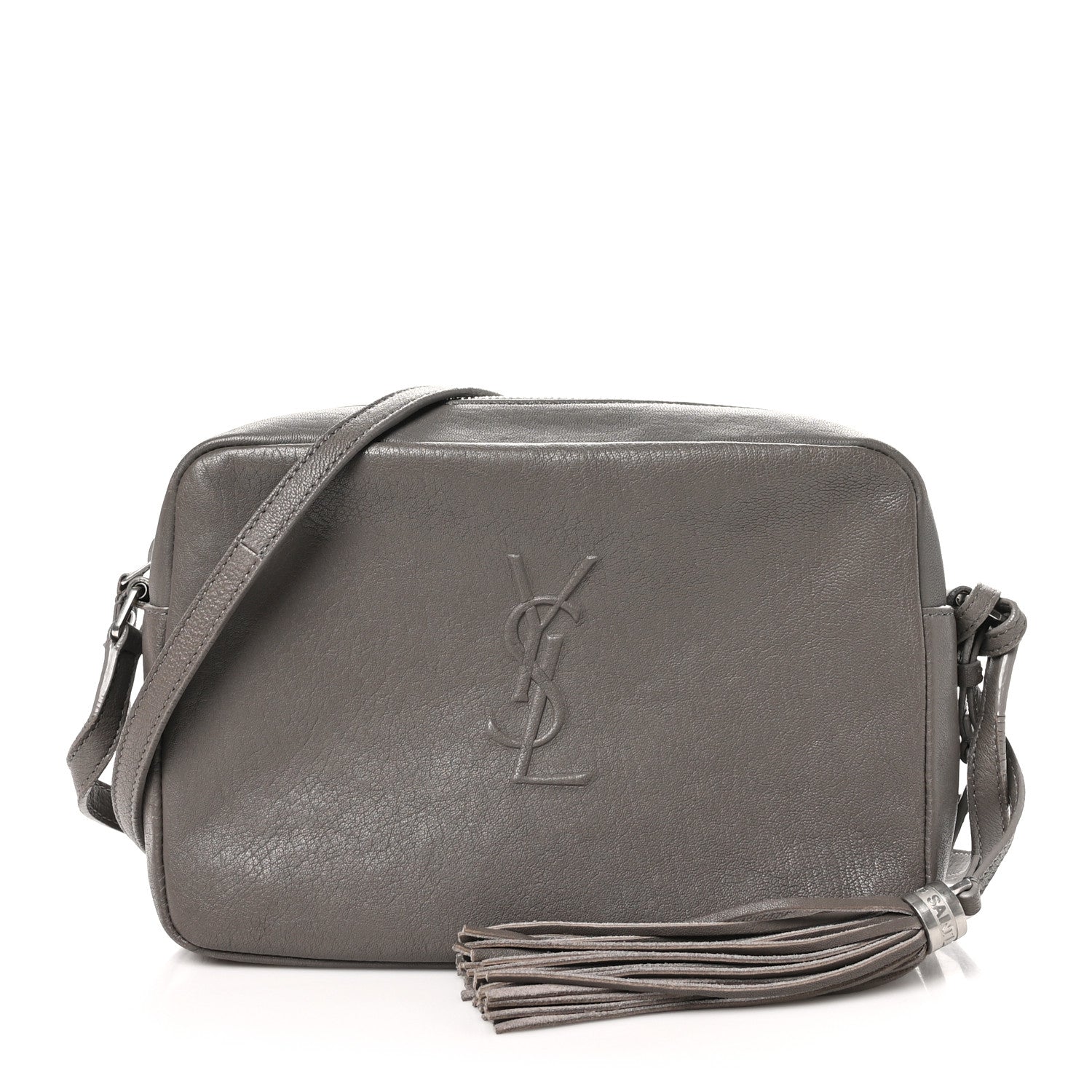 Saint Laurent Calfskin Monogram Small Lou Camera Bag Fog 1 of 11