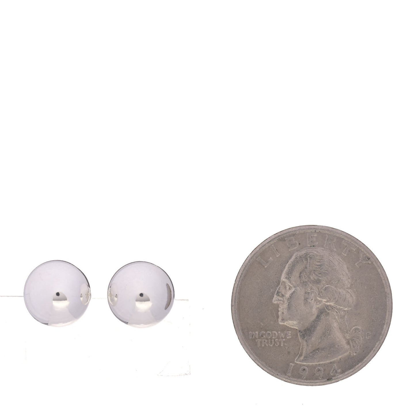 Sterling Silver 10mm HardWear Ball Earrings