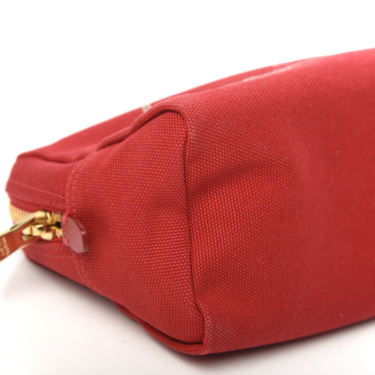 Prada Canvas Canapa Logo Pouch Rosso 9 of 10