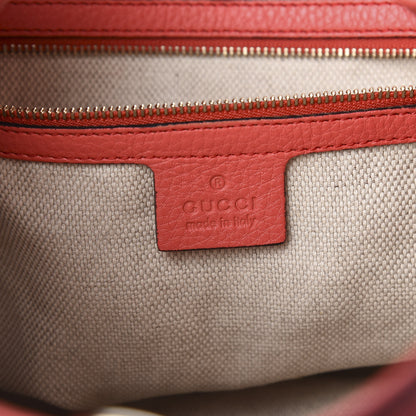 Gucci Pebbled Calfskin Medium Soho Chain Shoulder Bag Begonia Pink 6 of 10