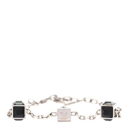 Louis Vuitton Swarovski Gamble Damier Bracelet Silver 1 of 7