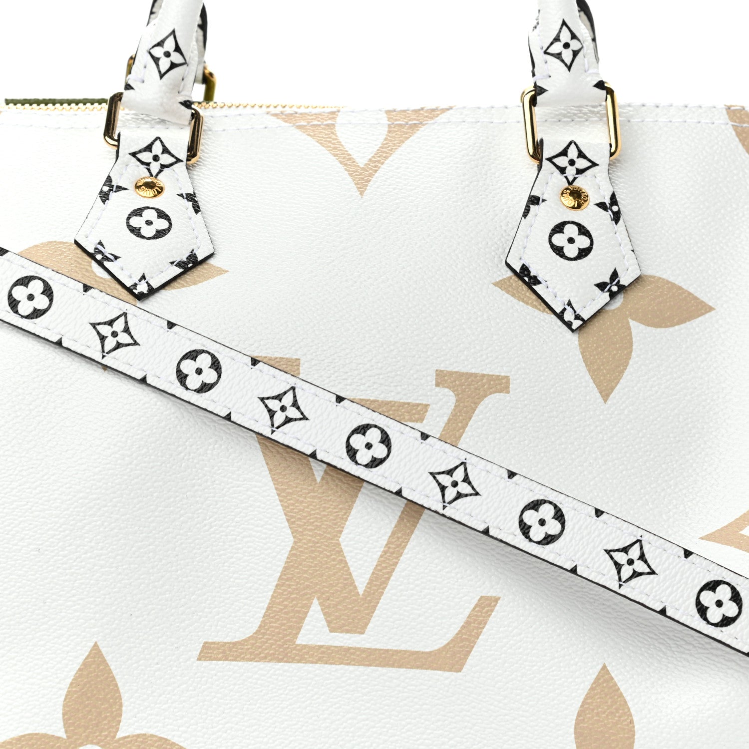 Louis Vuitton Monogram Giant Speedy Bandouliere 30 Kaki Beige 7 of 9