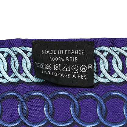 Hermes Silk Maillons Twilly Ultra Violet Cobalt 5 of 6