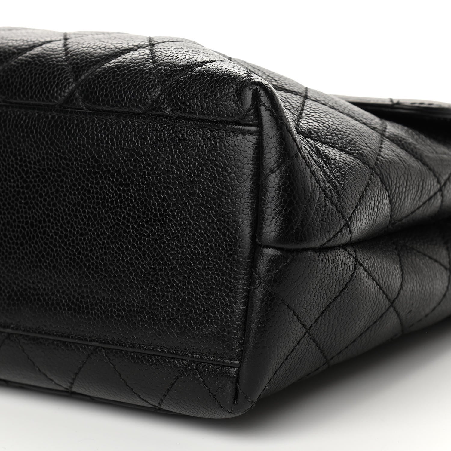 Chanel Caviar Quilted Jumbo Kelly Flap Black 10 of 12