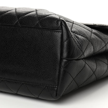 Chanel Caviar Quilted Jumbo Kelly Flap Black 10 of 12