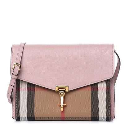 Burberry Derby Calfskin House Check Small Macken Crossbody Bag Pale Orchid 2 of 10