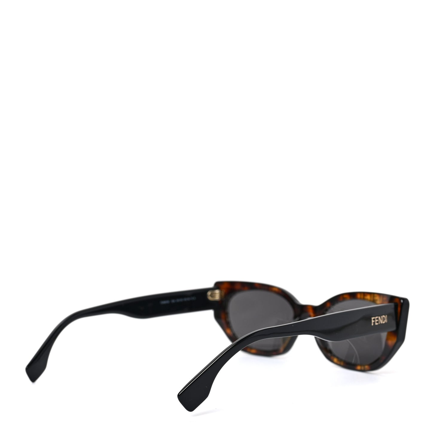 Acetate Fendi Bold Sunglasses FE40018I Havana Black