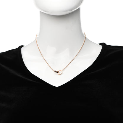 Cartier 18K Pink Gold Interlocking LOVE Necklace 2 of 6