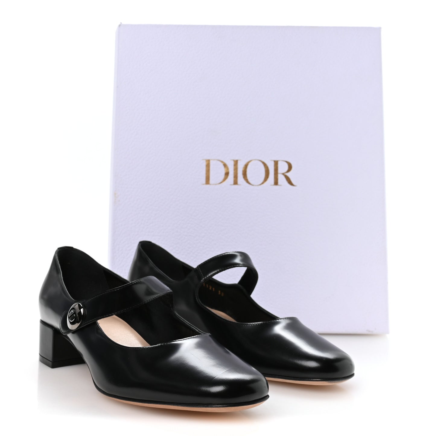 Brushed Calfskin Uniform 30mm Pumps 38 Black