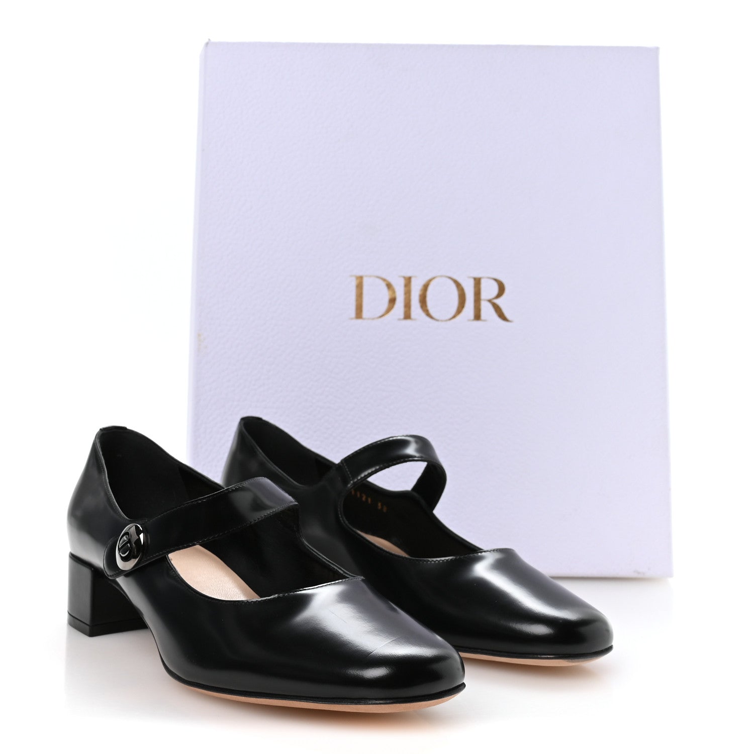Christian Dior Brushed Calfskin Uniform 30mm Pumps 38 Black 9 of 9