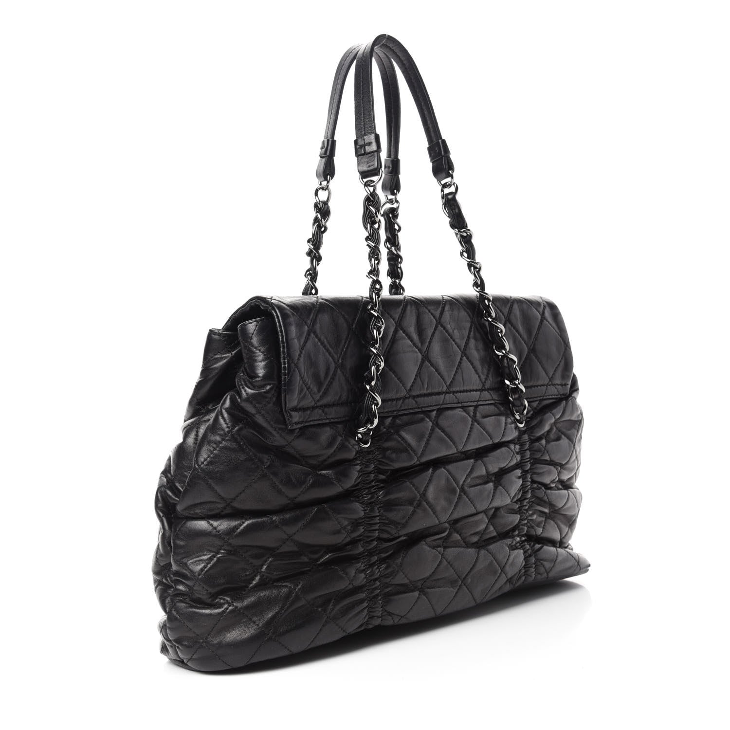 Chanel Lambskin Quilted Sharpei Flap Black 3 of 11