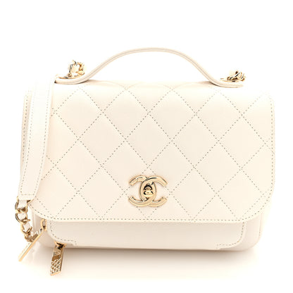 Chanel Caviar Quilted Medium Business Affinity Flap White 1 of 9