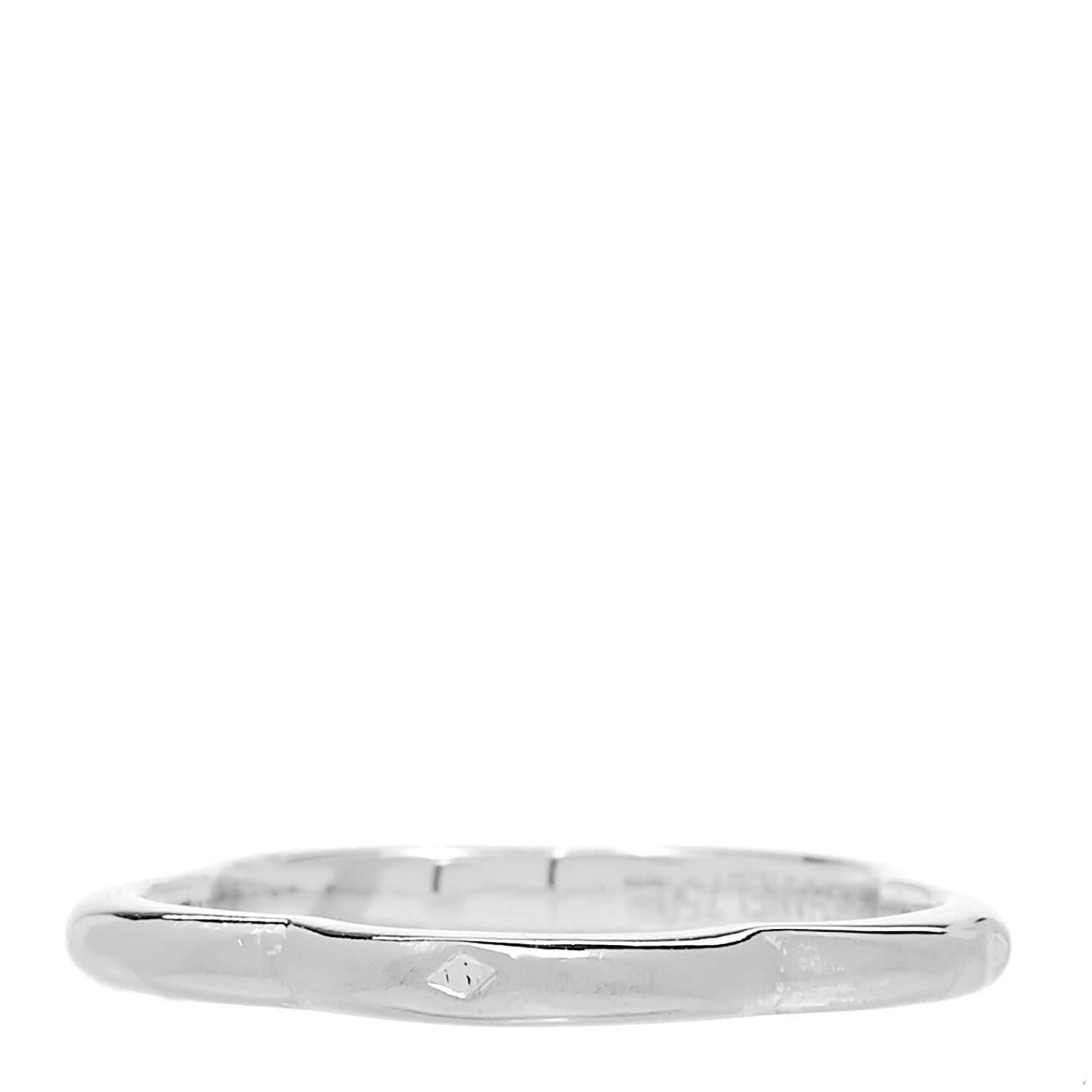 Chanel 18K White Gold Diamond Camellia Band Ring 49 4.75 3 of 5