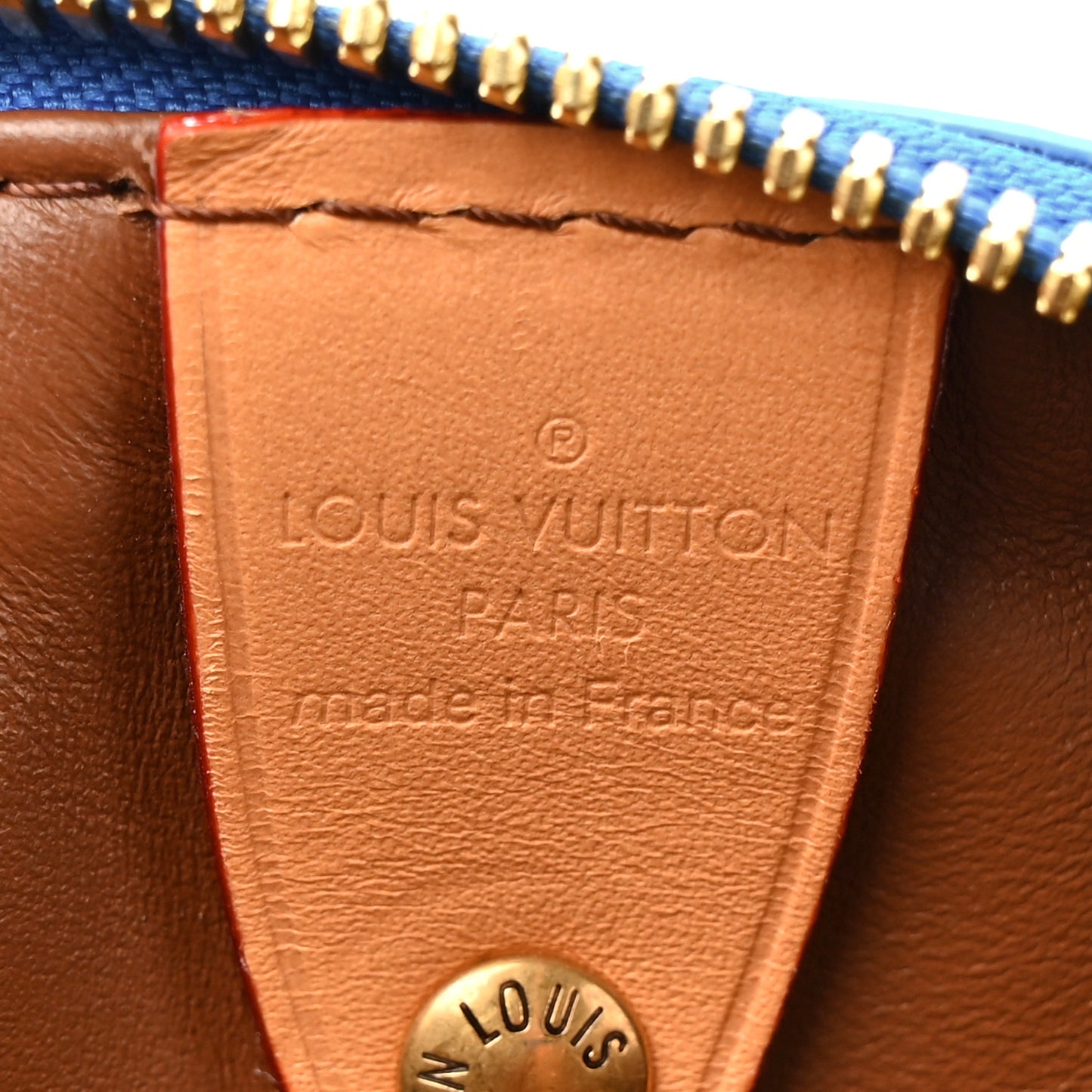 Calfskin Monogram Speedy P9 Bandouliere 25 Blue