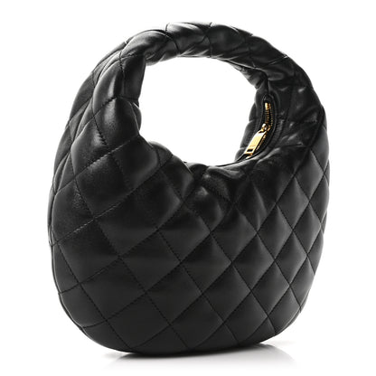 Saint Laurent Lambskin Quilted Icarino Bag Black 3 of 10