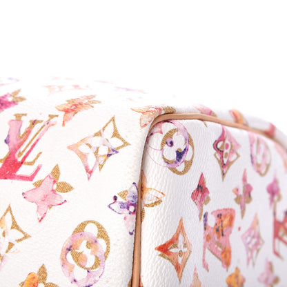 Louis Vuitton Watercolor Aquarelle Speedy 35 White 10 of 12