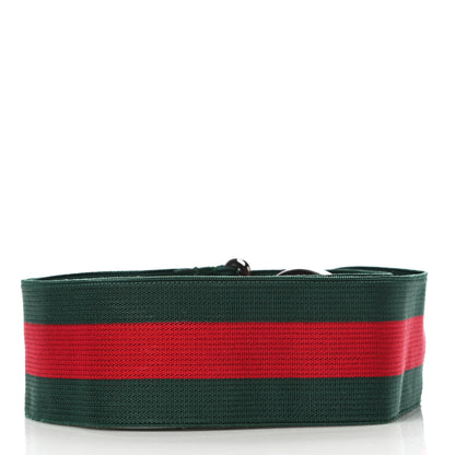 Gucci Nylon Web Belt 80 32 Red Green 2 of 9