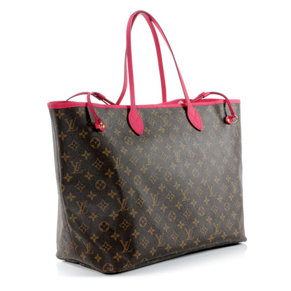 Louis Vuitton Monogram Articles de Voyage Ikat Neverfull GM Rose Indien 3 of 7